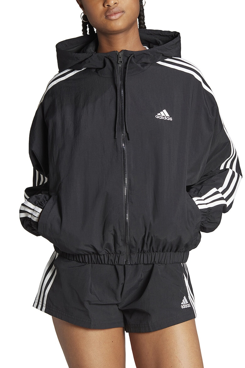 adidas Sportswear Jacheta cu gluga si 3 dungi Essentials - Pled.ro