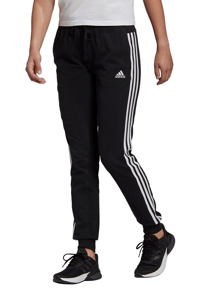 adidas Sportswear Pantaloni sport slim fit cu margini striate Essentials - Pled.ro