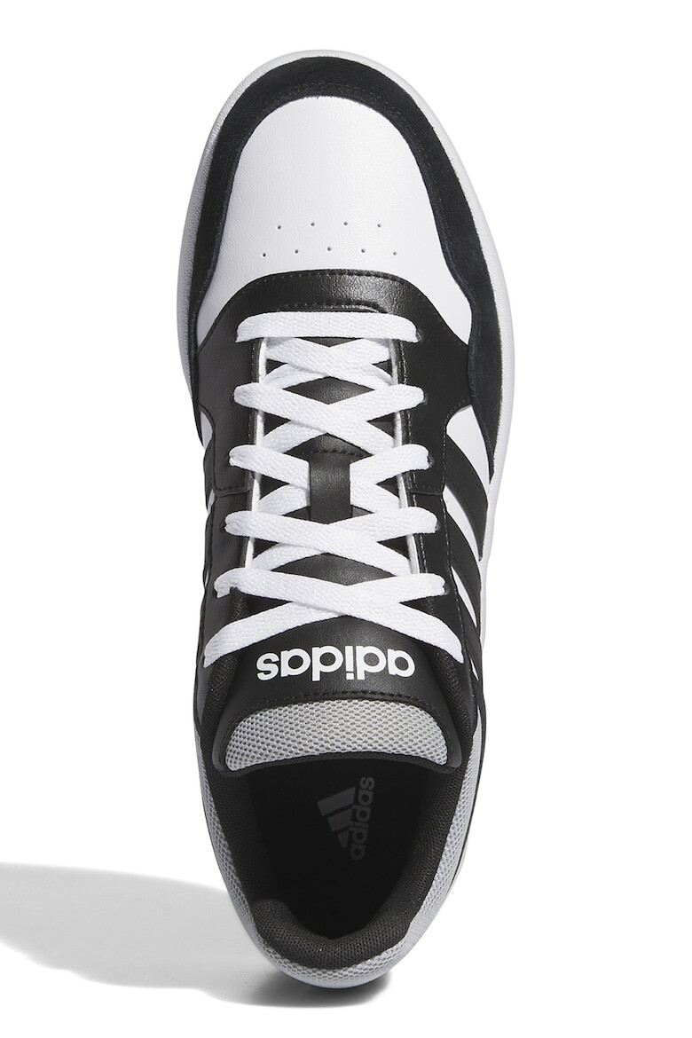 adidas Sportswear Pantofi sport de piele ecologica cu garnituri de piele intoarsa Hoops 3.0 - Pled.ro