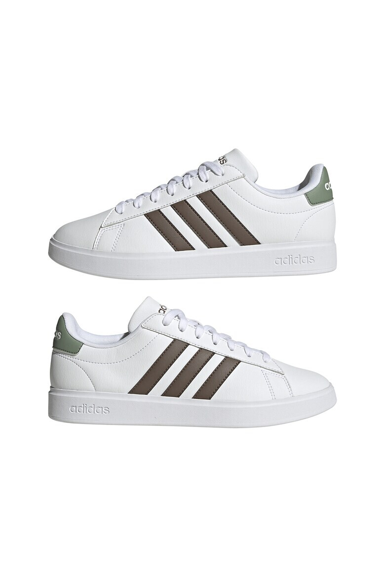 adidas Sportswear Pantofi sport de piele ecologica cu imprimeu logo Grand Court 2.0 - Pled.ro