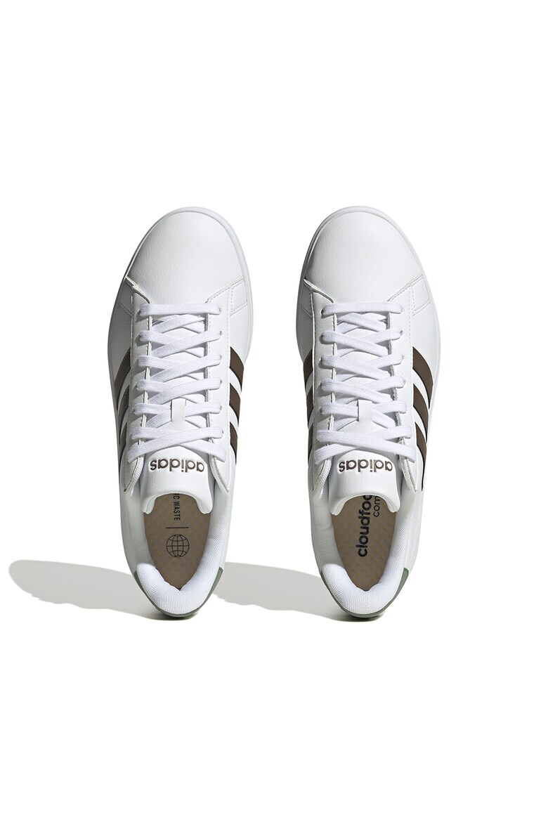 adidas Sportswear Pantofi sport de piele ecologica cu imprimeu logo Grand Court 2.0 - Pled.ro