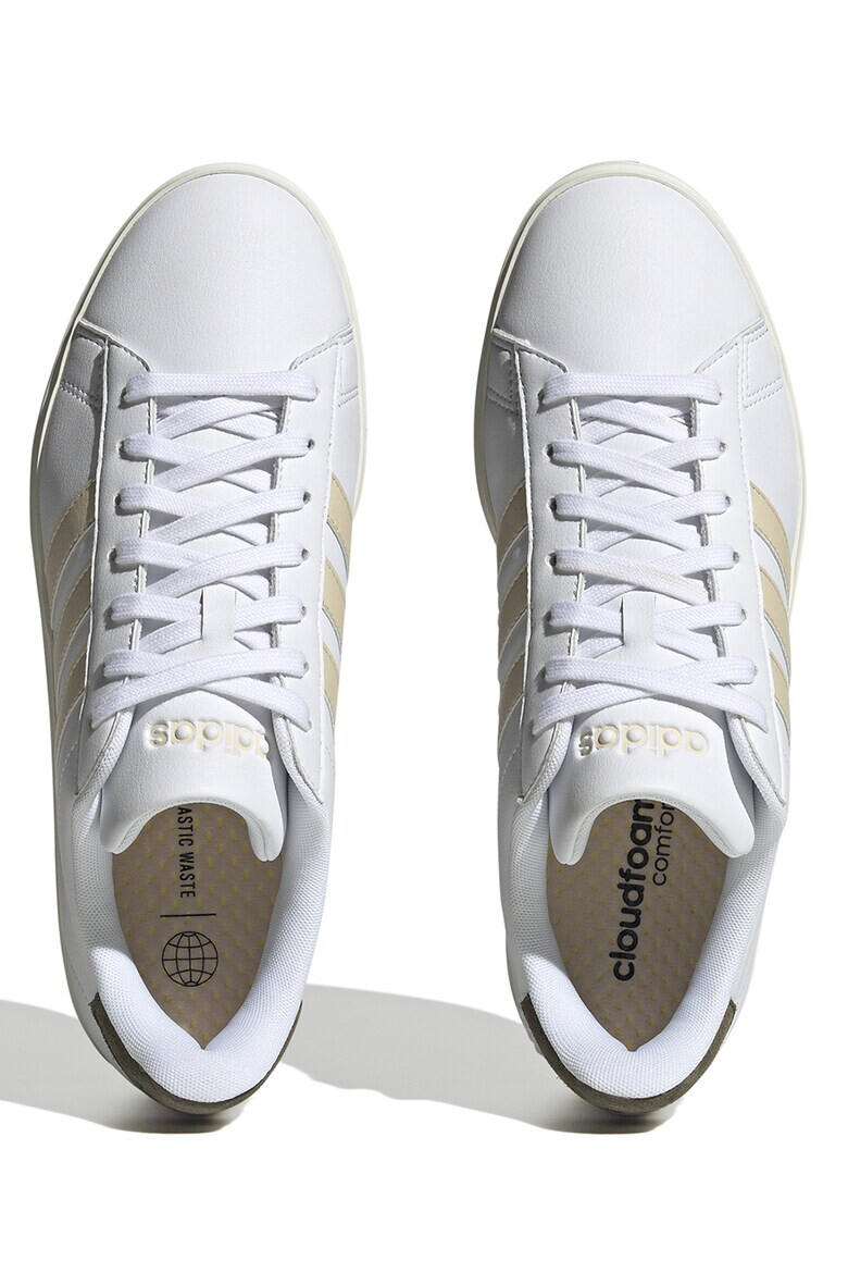 adidas Sportswear Pantofi sport de piele ecologica cu imprimeu logo Grand Court 2.0 - Pled.ro