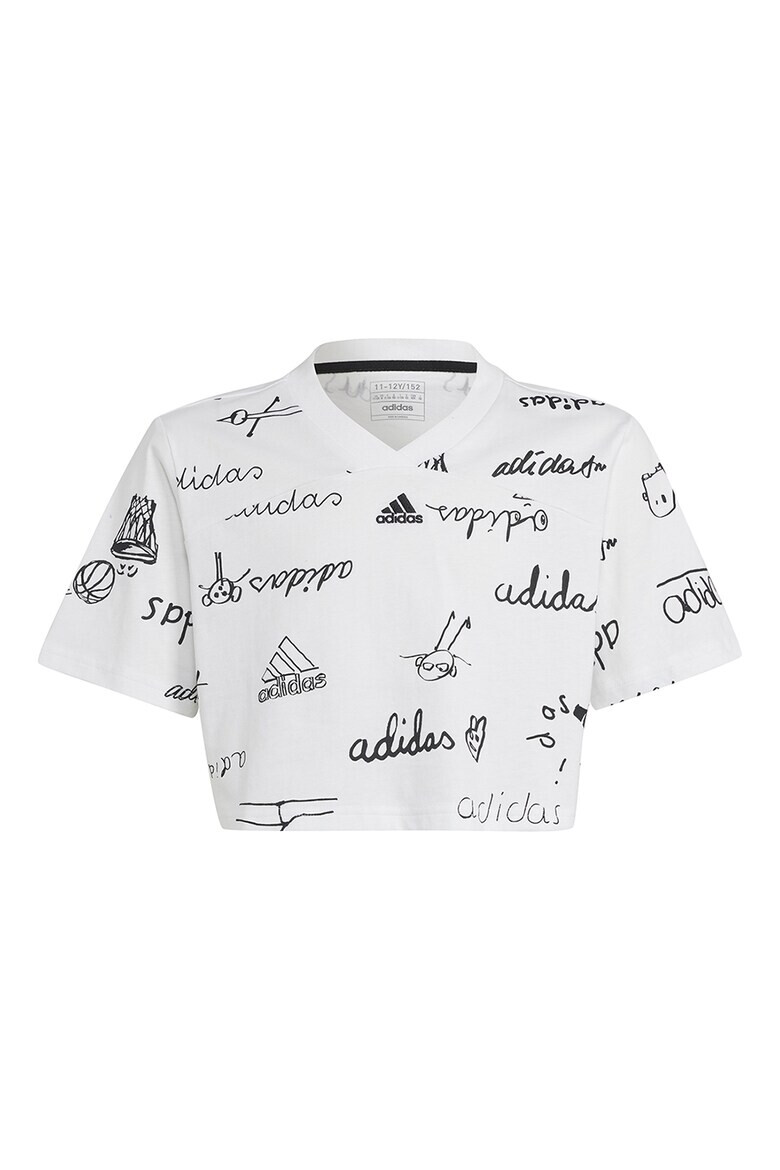 adidas Sportswear Tricou crop cu imprimeu logo - Pled.ro