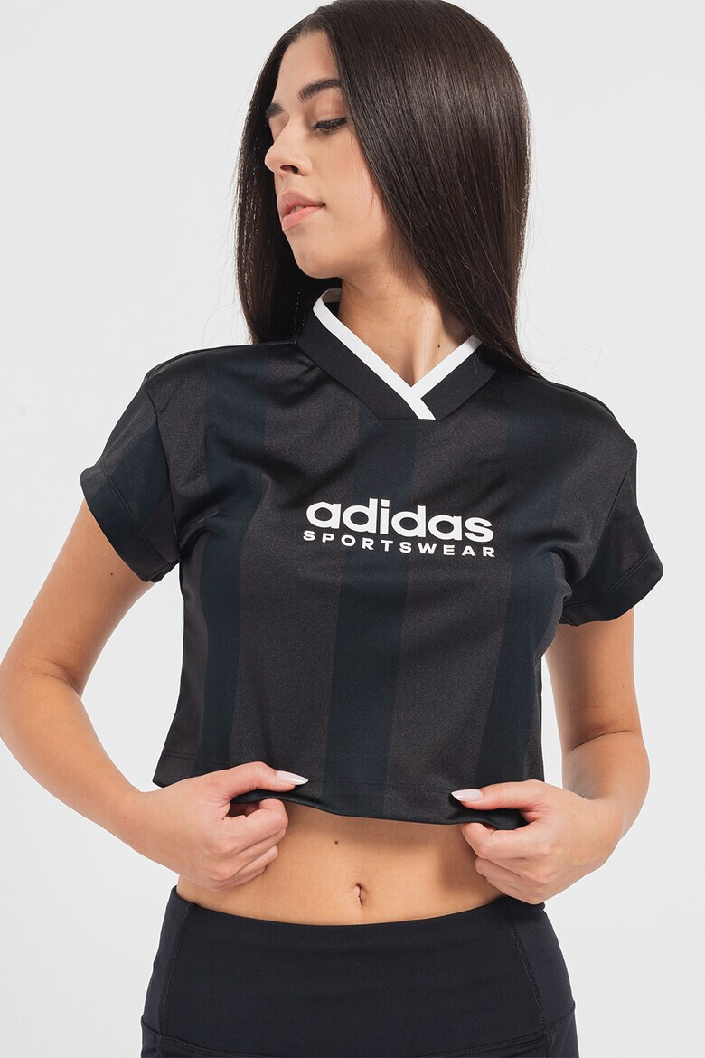 adidas Sportswear Tricou crop slim fit cu logo Tiro - Pled.ro