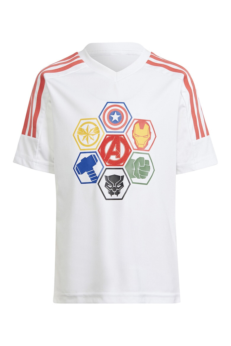 adidas Sportswear Tricou cu decolteu in V si imprimeu grafic - Pled.ro