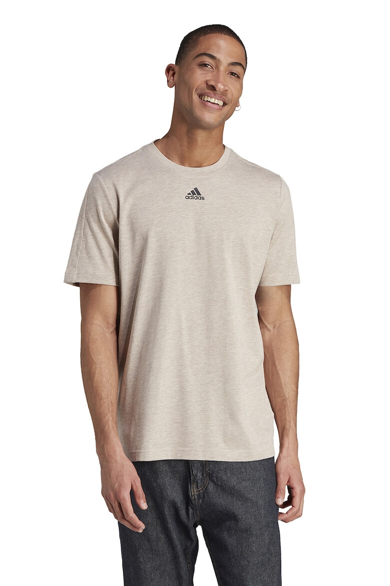 adidas Sportswear Tricou din amestec de bumbac cu decolteu la baza gatului - Pled.ro