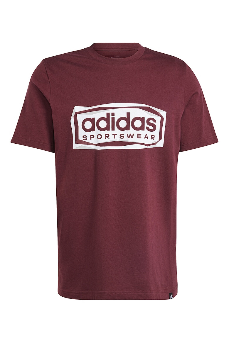 adidas Sportswear Tricou cu decolteu la baza gatului si imprimeu - Pled.ro