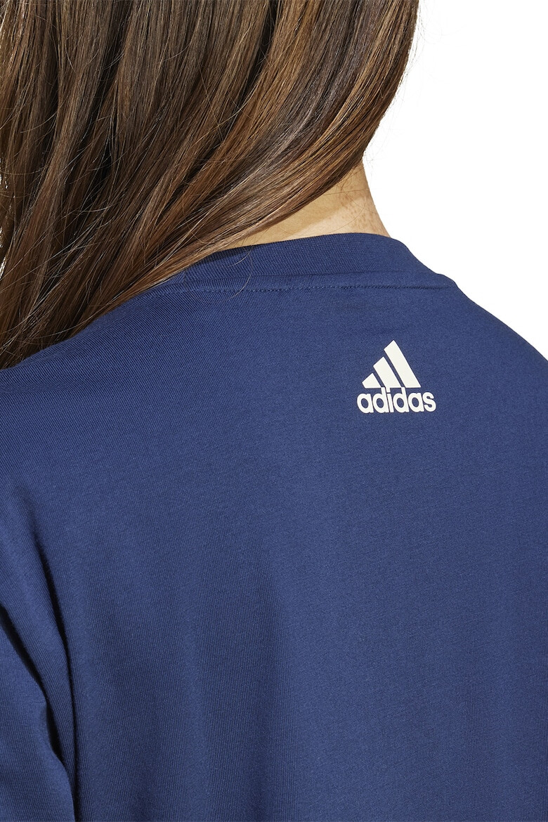 adidas Sportswear Tricou cu decolteu la baza gatului si imprimeu - Pled.ro