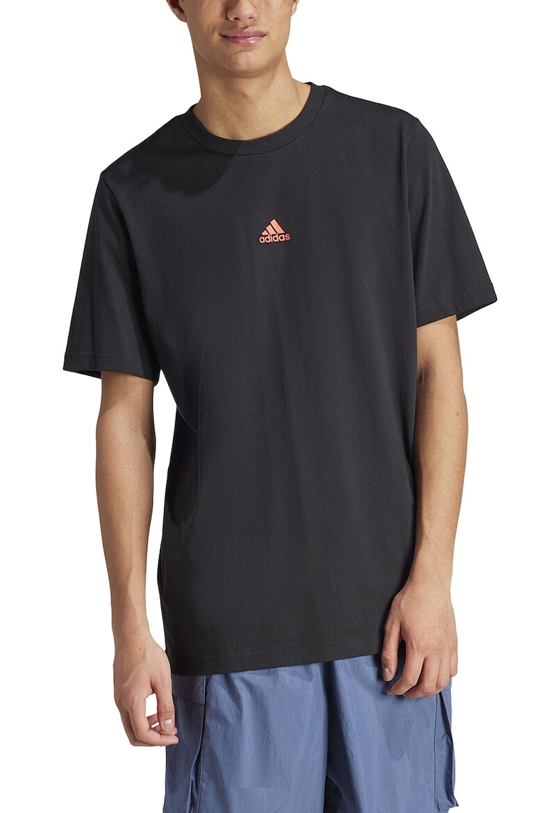 adidas Sportswear Tricou cu decolteu la baza gatului si imprimeu foto Tiro - Pled.ro