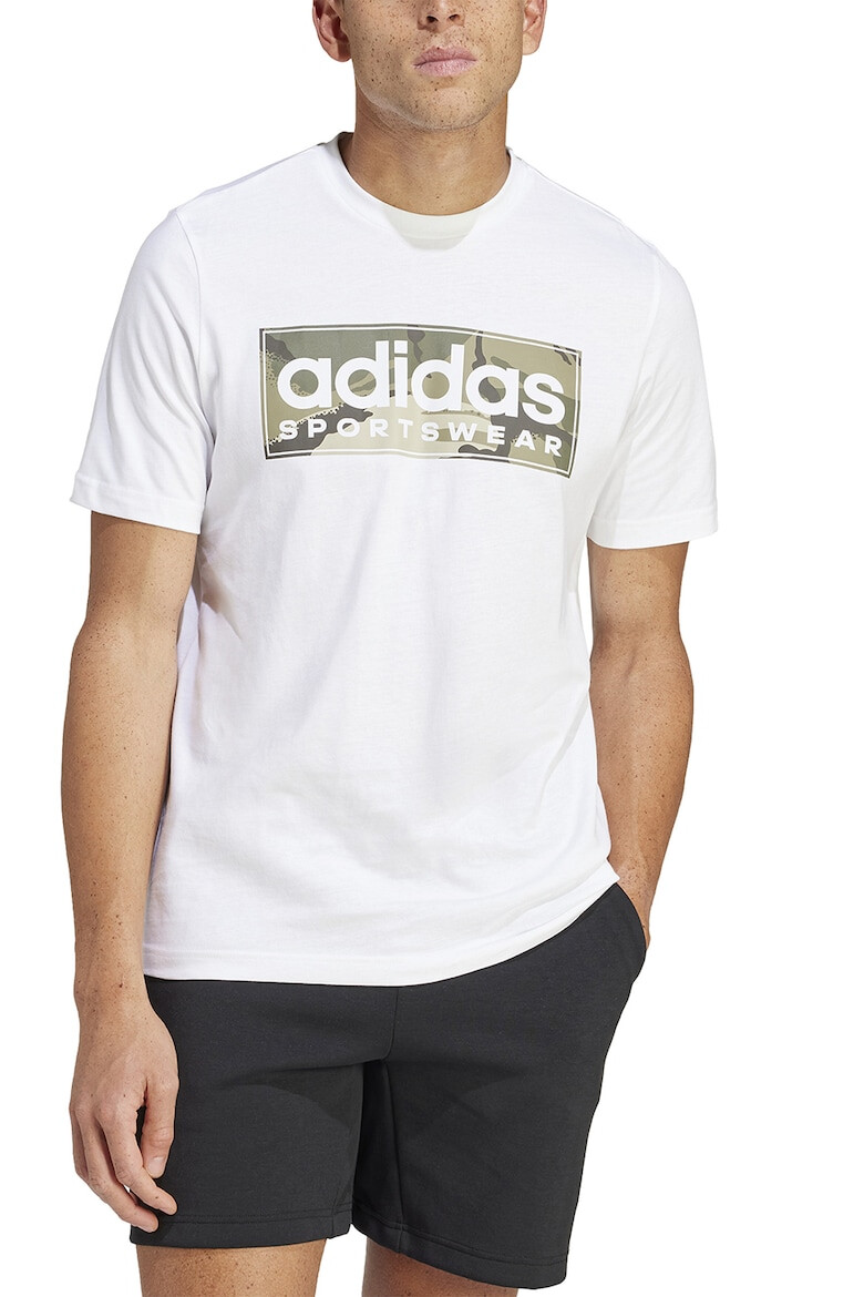 adidas Sportswear Tricou cu decolteu la baza gatului si imprimeu logo - Pled.ro