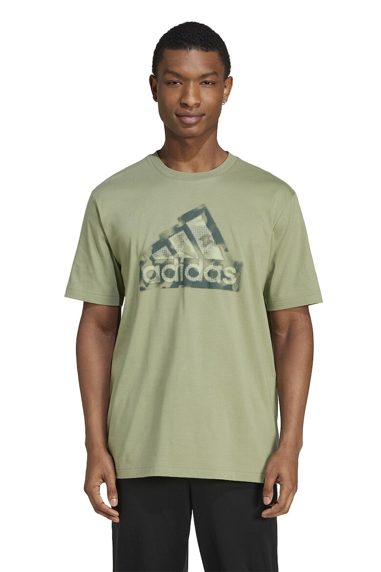 adidas Sportswear Tricou cu decolteu la baza gatului si imprimeu logo - Pled.ro