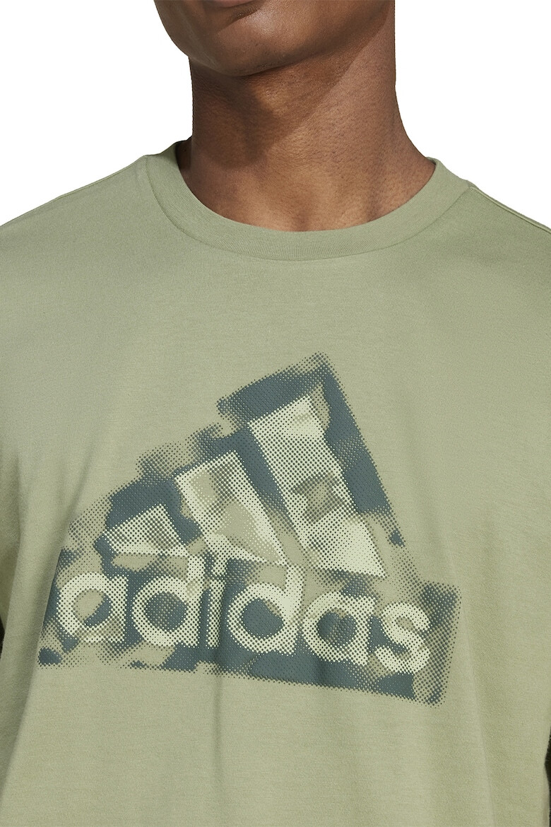 adidas Sportswear Tricou cu decolteu la baza gatului si imprimeu logo - Pled.ro