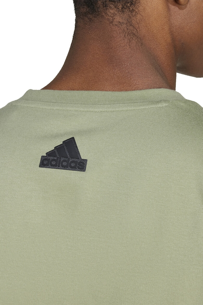 adidas Sportswear Tricou cu decolteu la baza gatului si imprimeu logo - Pled.ro