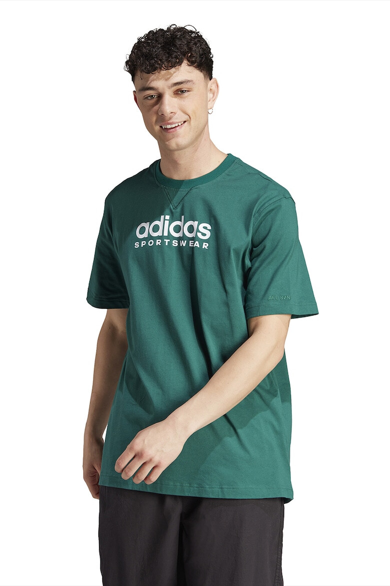 adidas Sportswear Tricou cu decolteu la baza gatului si imprimeu logo - Pled.ro