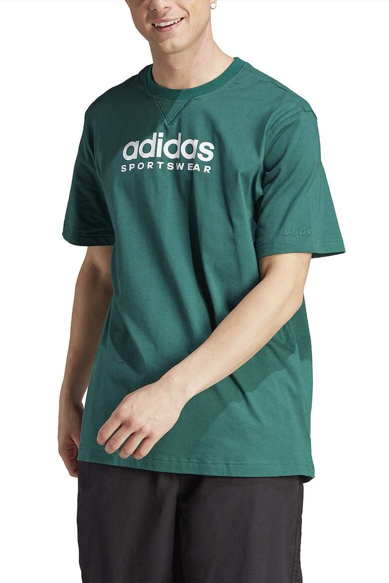 adidas Sportswear Tricou cu decolteu la baza gatului si imprimeu logo - Pled.ro