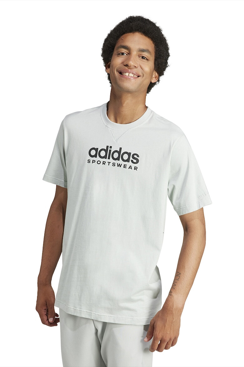 adidas Sportswear Tricou cu decolteu la baza gatului si imprimeu logo - Pled.ro