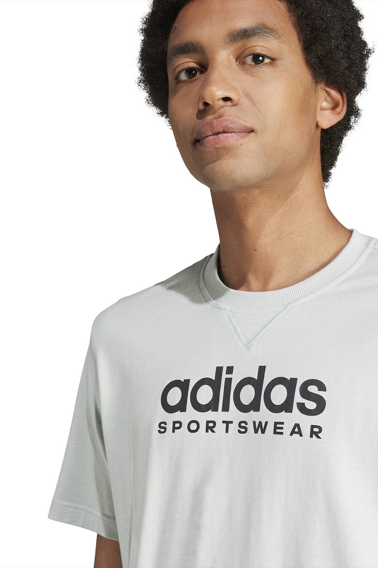 adidas Sportswear Tricou cu decolteu la baza gatului si imprimeu logo - Pled.ro