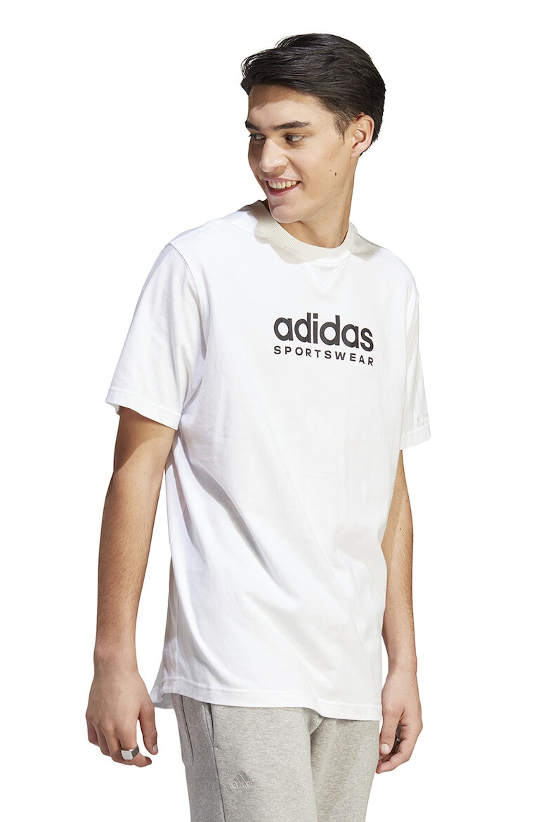 adidas Sportswear Tricou cu decolteu la baza gatului si imprimeu logo - Pled.ro