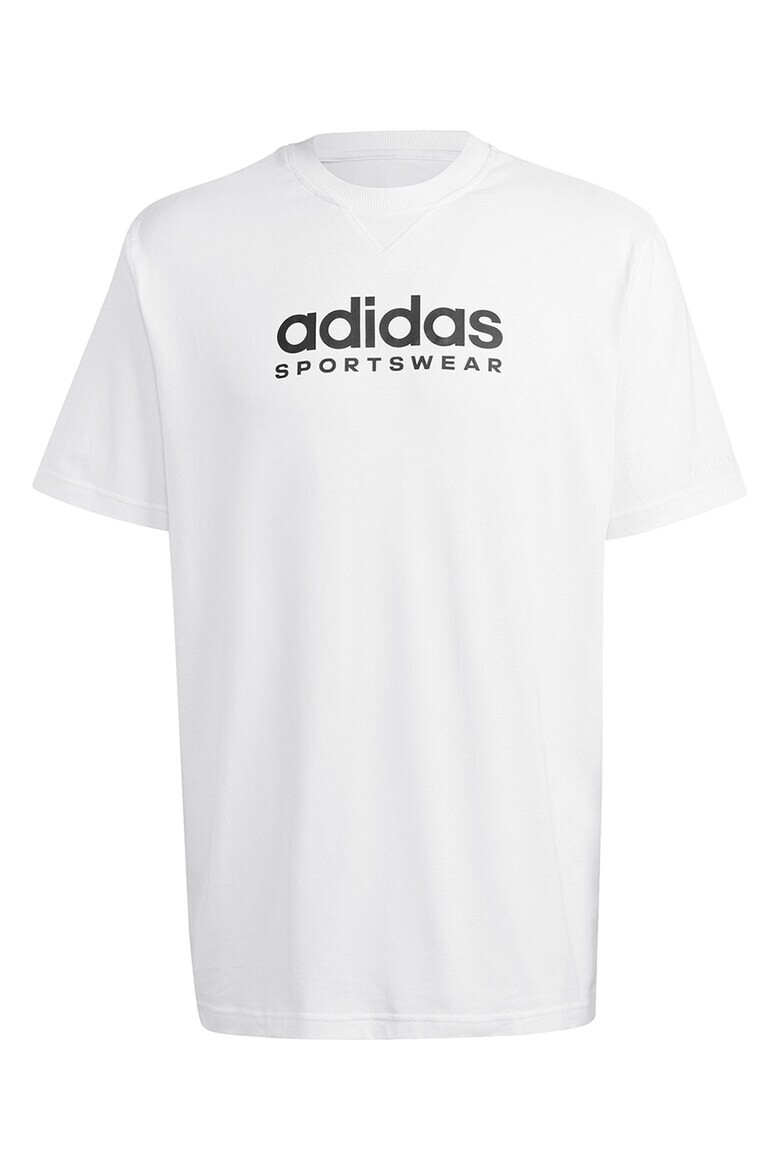 adidas Sportswear Tricou cu decolteu la baza gatului si imprimeu logo - Pled.ro