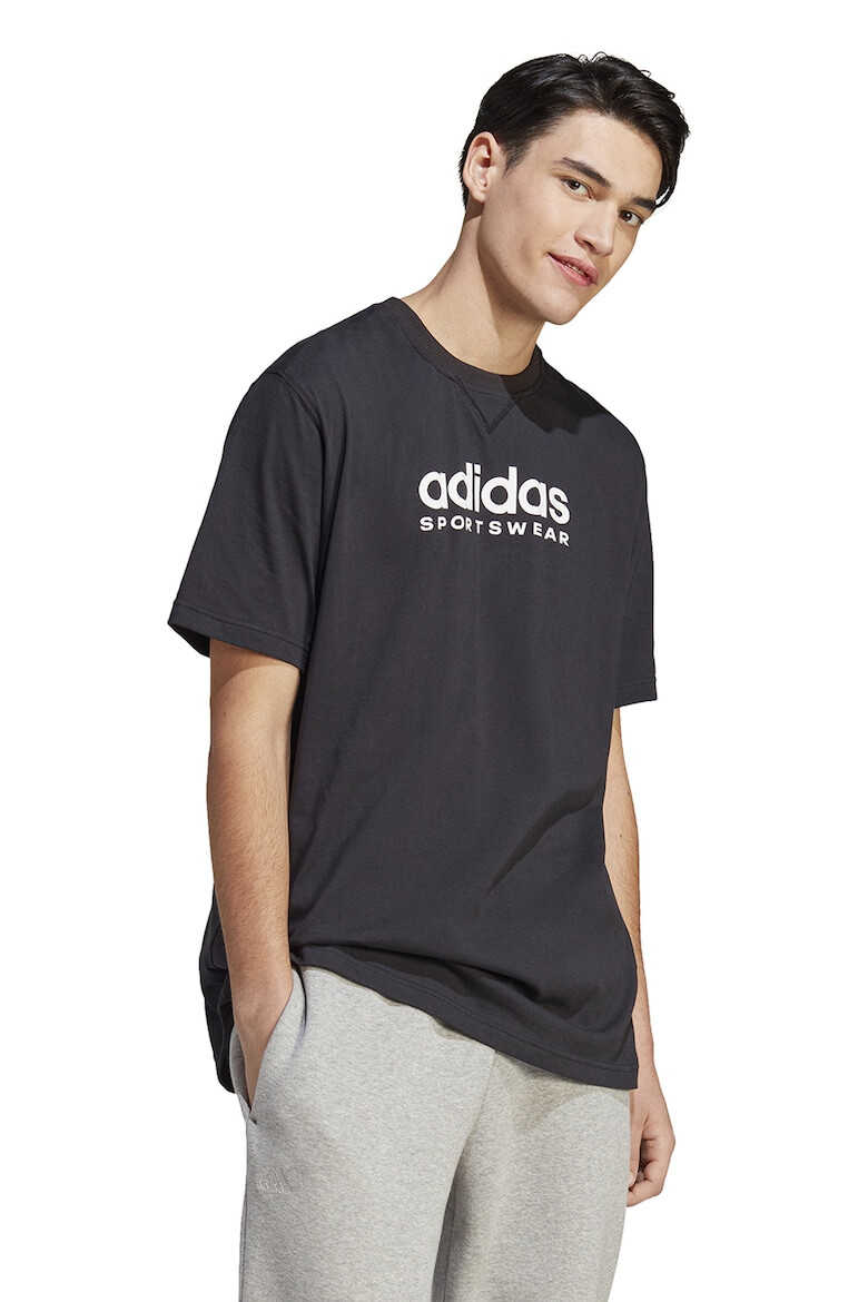 adidas Sportswear Tricou cu decolteu la baza gatului si imprimeu logo - Pled.ro