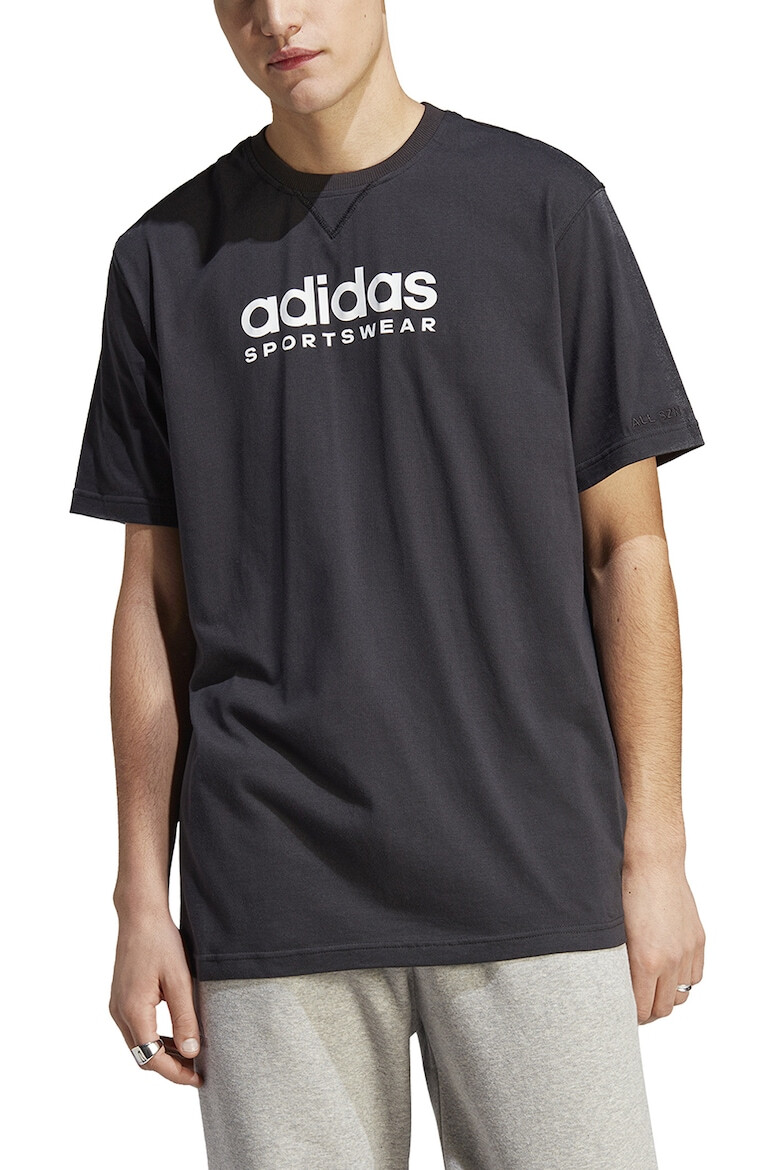 adidas Sportswear Tricou cu decolteu la baza gatului si imprimeu logo - Pled.ro