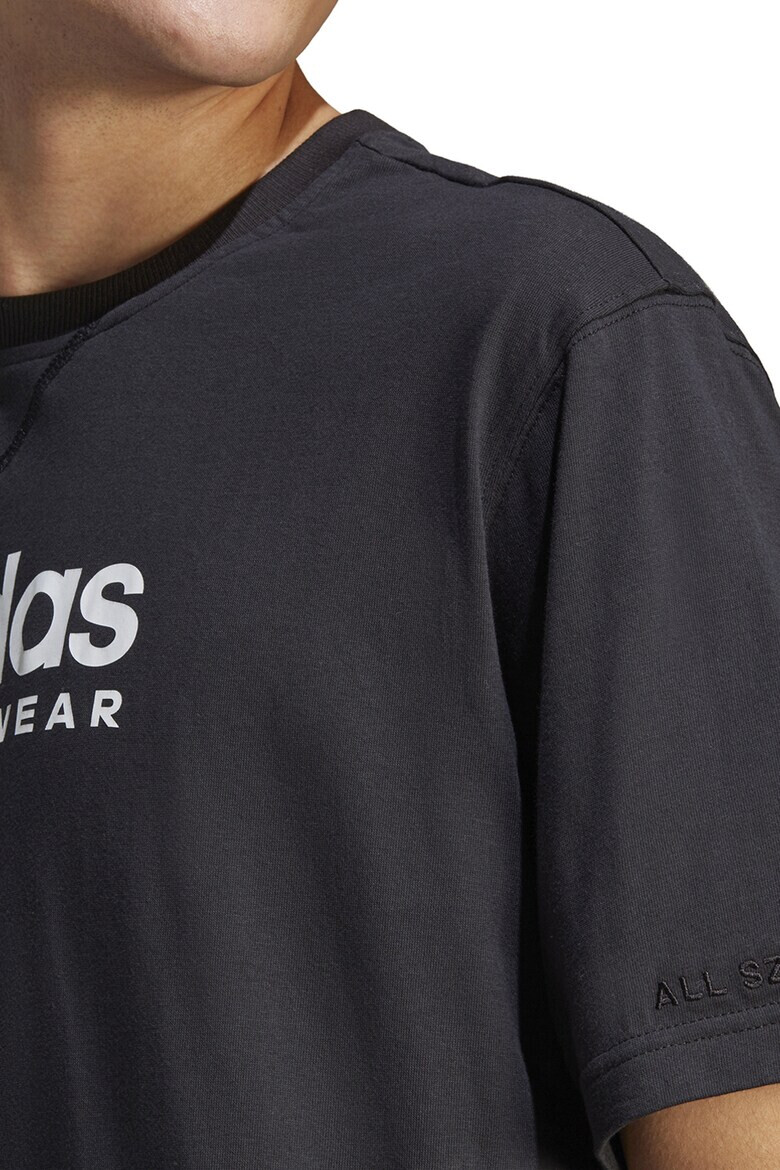 adidas Sportswear Tricou cu decolteu la baza gatului si imprimeu logo - Pled.ro