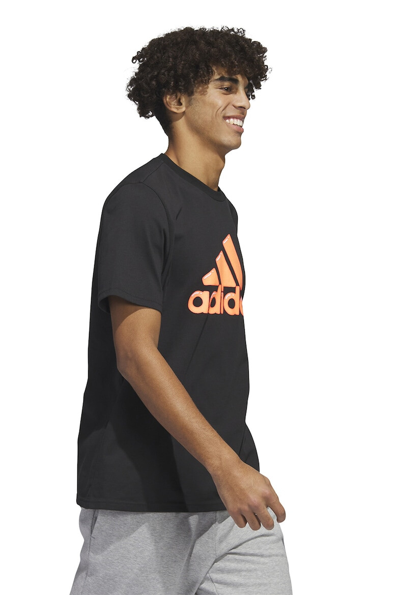 adidas Sportswear Tricou cu decolteu la baza gatului si imprimeu logo - Pled.ro