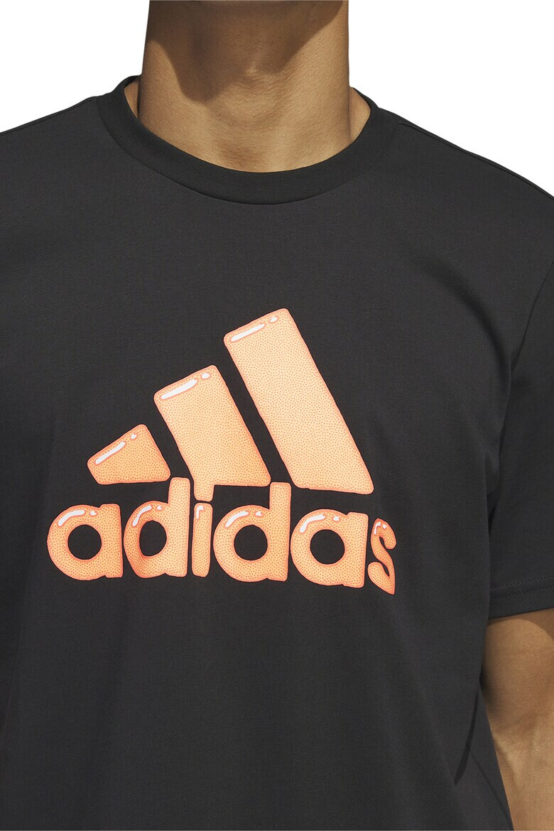 adidas Sportswear Tricou cu decolteu la baza gatului si imprimeu logo - Pled.ro