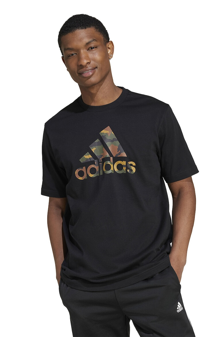 adidas Sportswear Tricou cu decolteu la baza gatului si imprimeu logo - Pled.ro