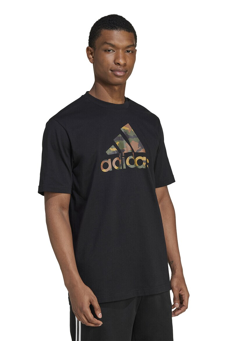 adidas Sportswear Tricou cu decolteu la baza gatului si imprimeu logo - Pled.ro