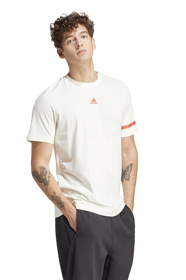 adidas Sportswear Tricou cu decolteu la baza gatului si logo - Pled.ro