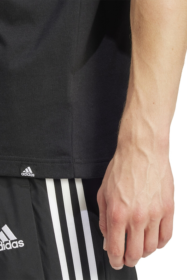 adidas Sportswear Tricou cu decolteu la baza gatului si imprimeu logo - Pled.ro