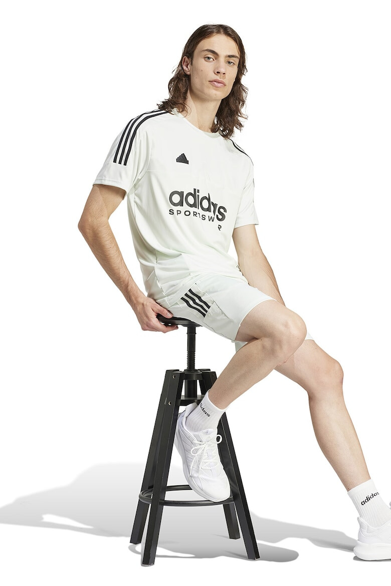 adidas Sportswear Tricou cu decolteu la baza gatului si logo Tiro - Pled.ro