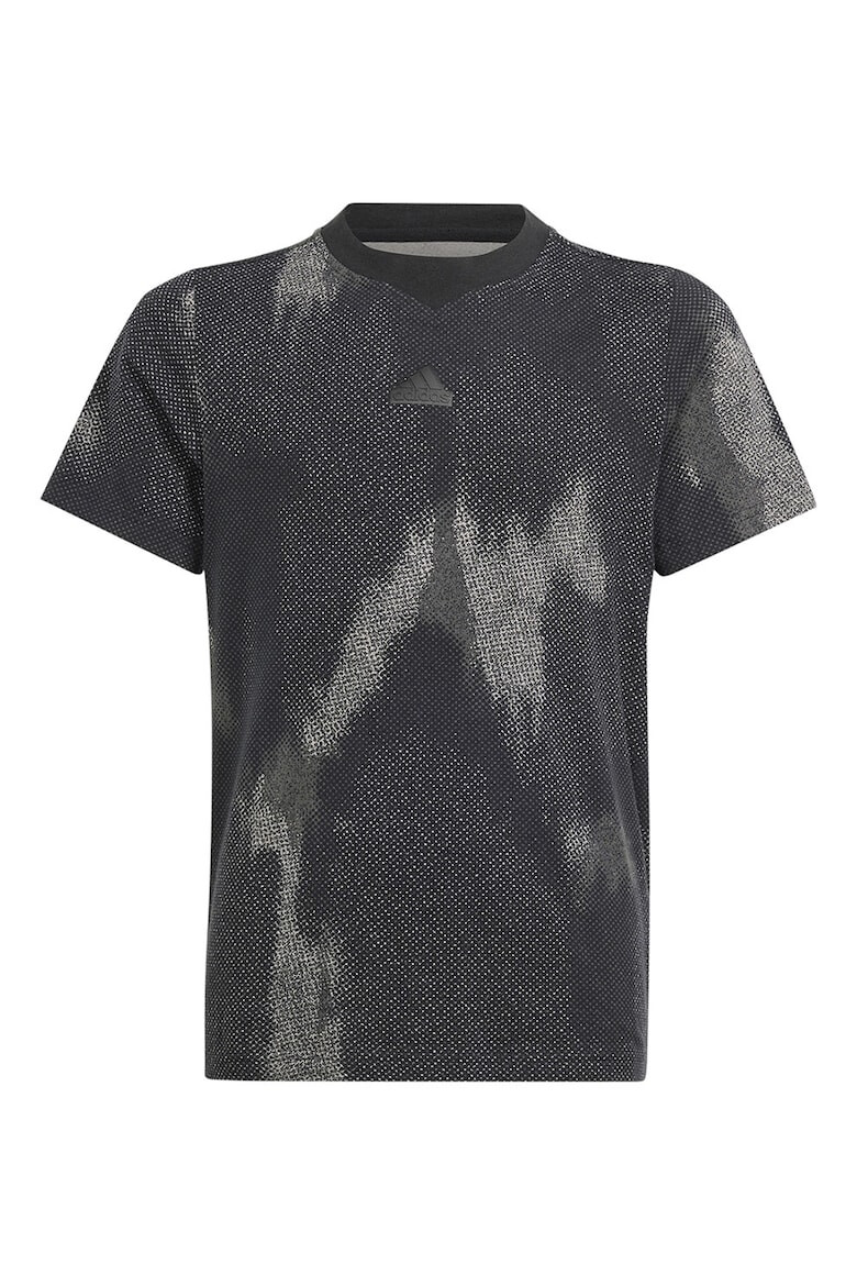 adidas Sportswear Tricou cu decolteu la baza gatului si model tie-dye - Pled.ro