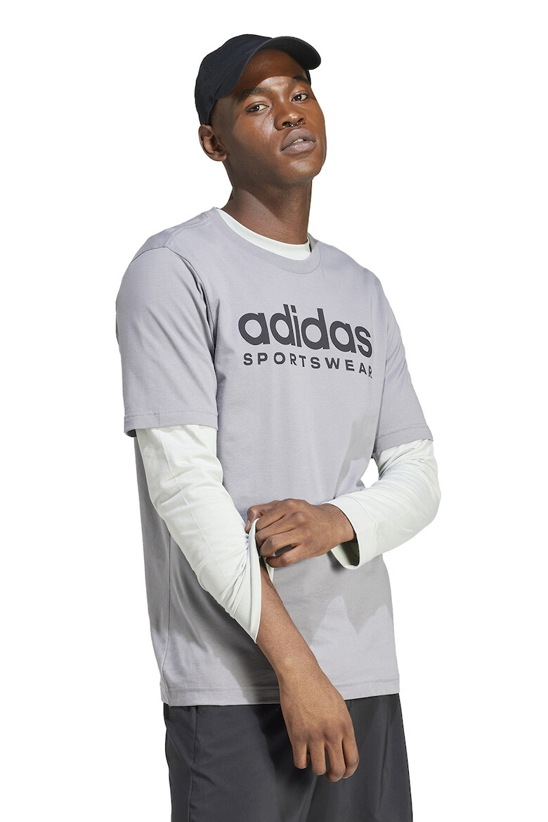 adidas Sportswear Tricou cu decolteu rotund si logo - Pled.ro