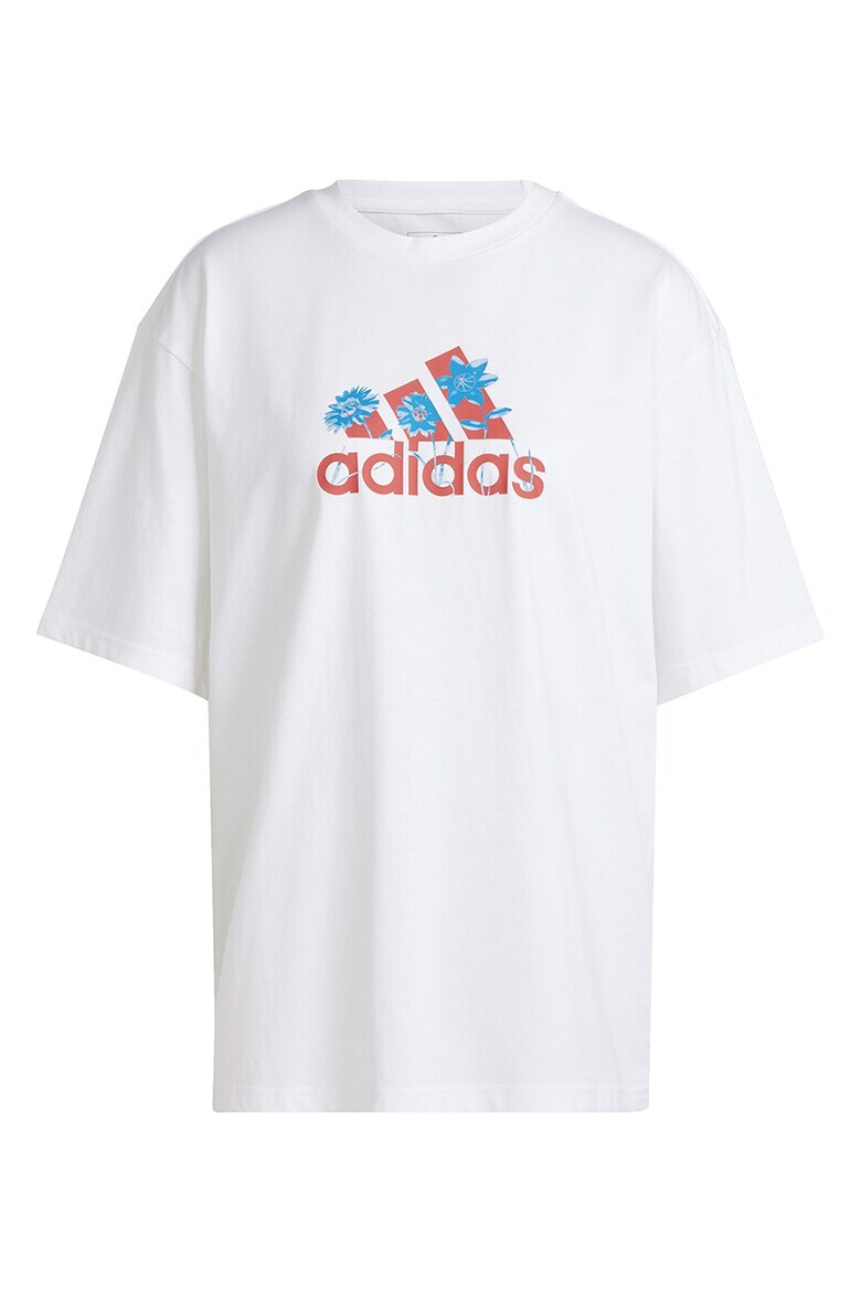 adidas Sportswear Tricou cu logo si imprimeu floral - Pled.ro