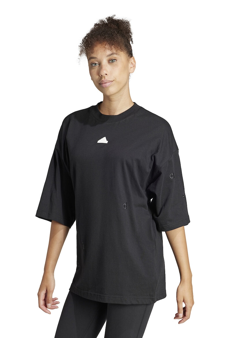 adidas Sportswear Tricou de bumbac cu decolteu la baza gatului - Pled.ro