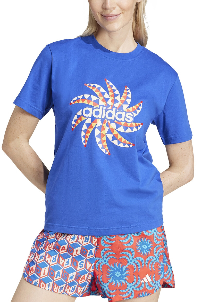 adidas Sportswear Tricou de bumbac cu decolteu la baza gatului - Pled.ro