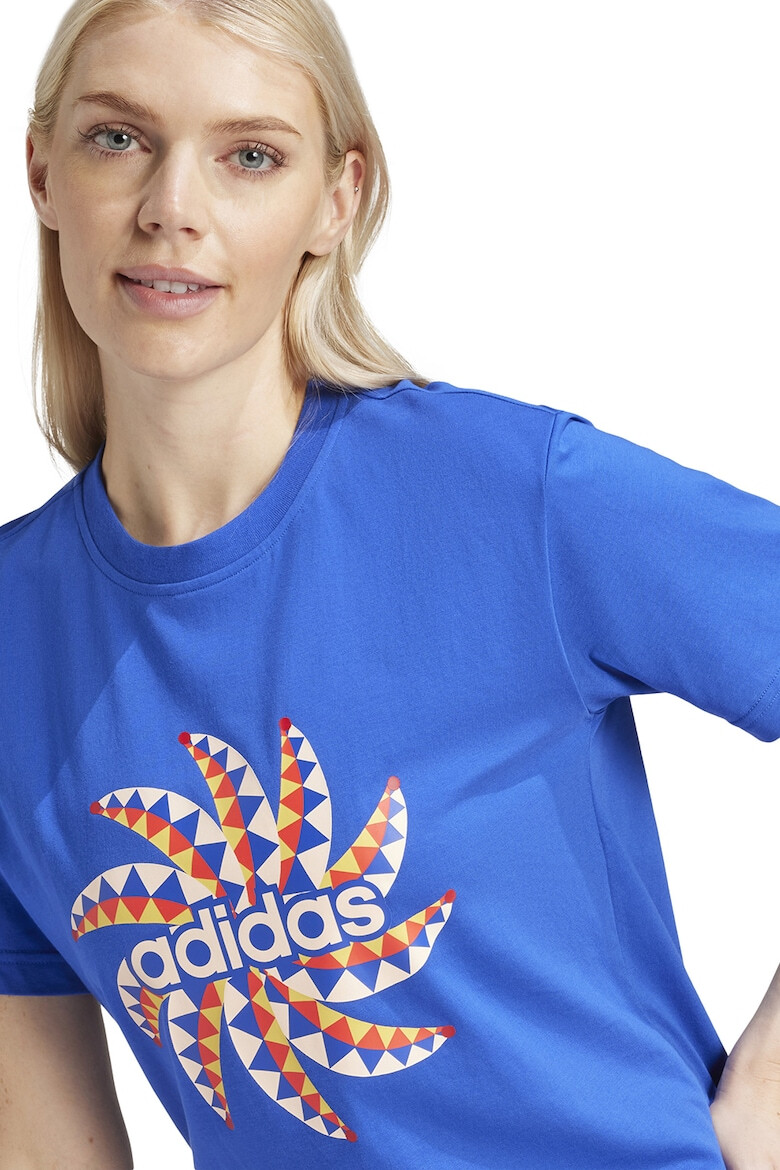 adidas Sportswear Tricou de bumbac cu decolteu la baza gatului - Pled.ro