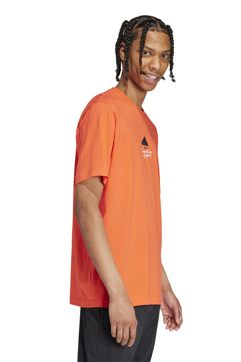 adidas Sportswear Tricou de bumbac cu decolteu la baza gatului - Pled.ro