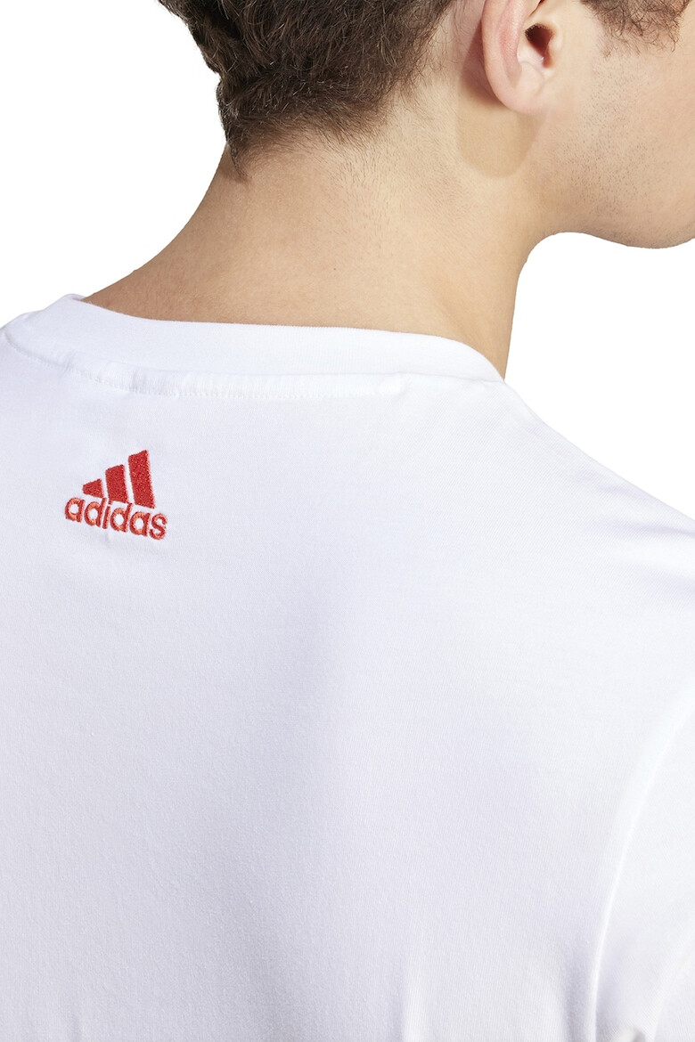 adidas Sportswear Tricou de bumbac cu decolteu la baza gatului - Pled.ro