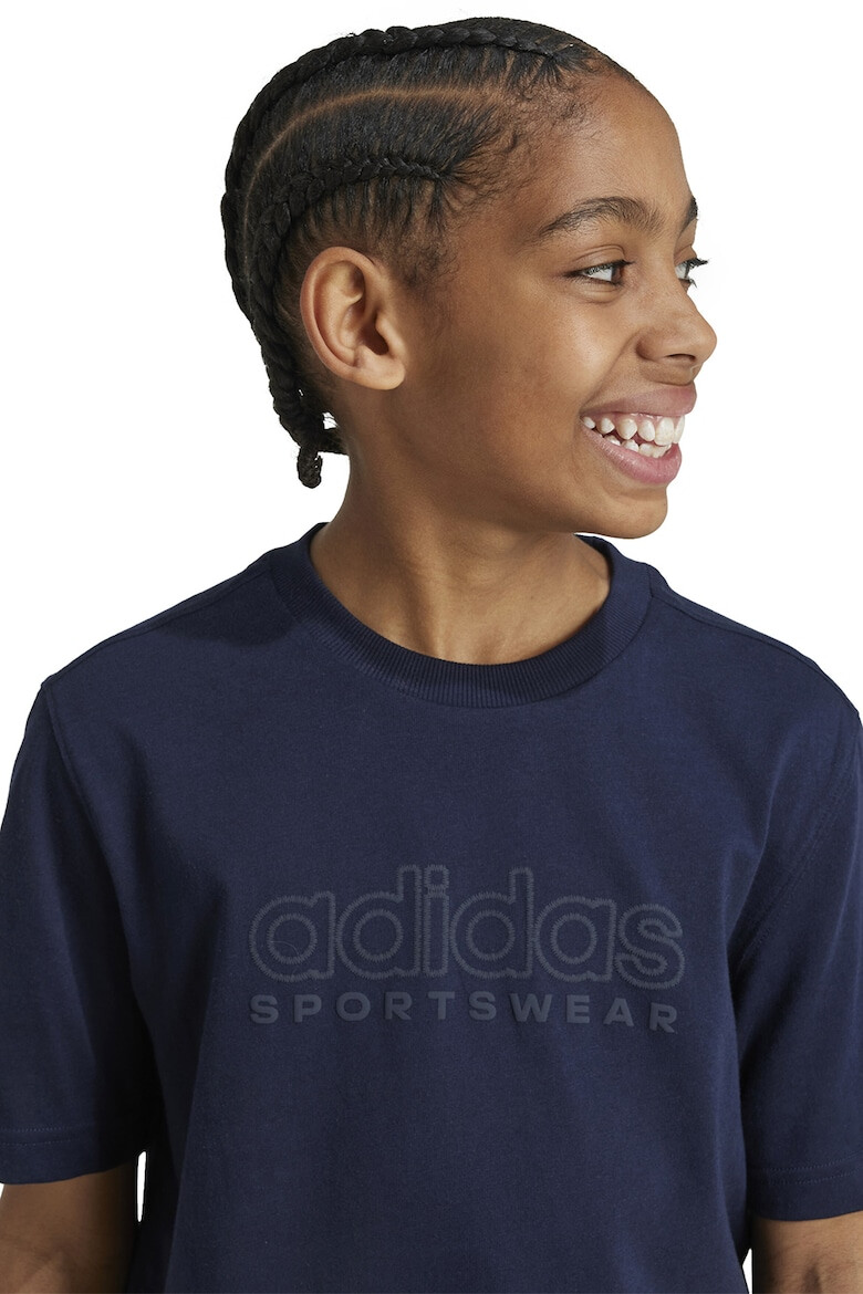 adidas Sportswear Tricou de bumbac cu decolteu la baza gatului - Pled.ro