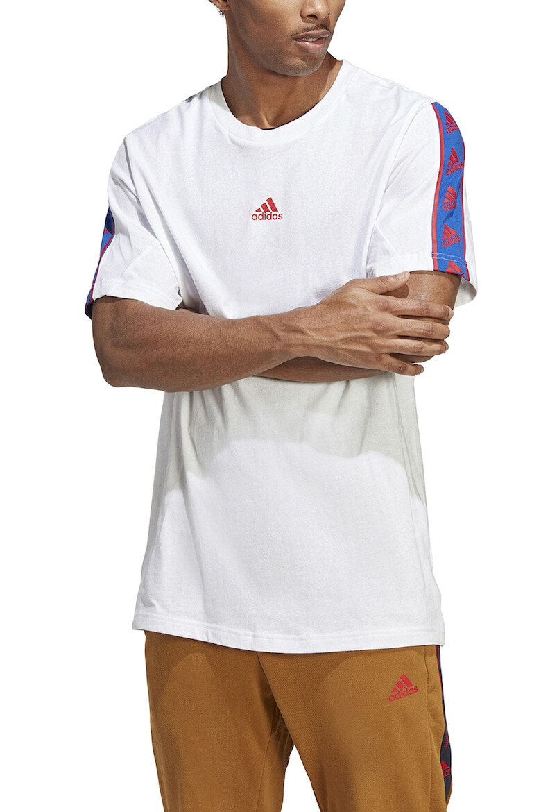 adidas Sportswear Tricou de bumbac cu logo pe maneca - Pled.ro