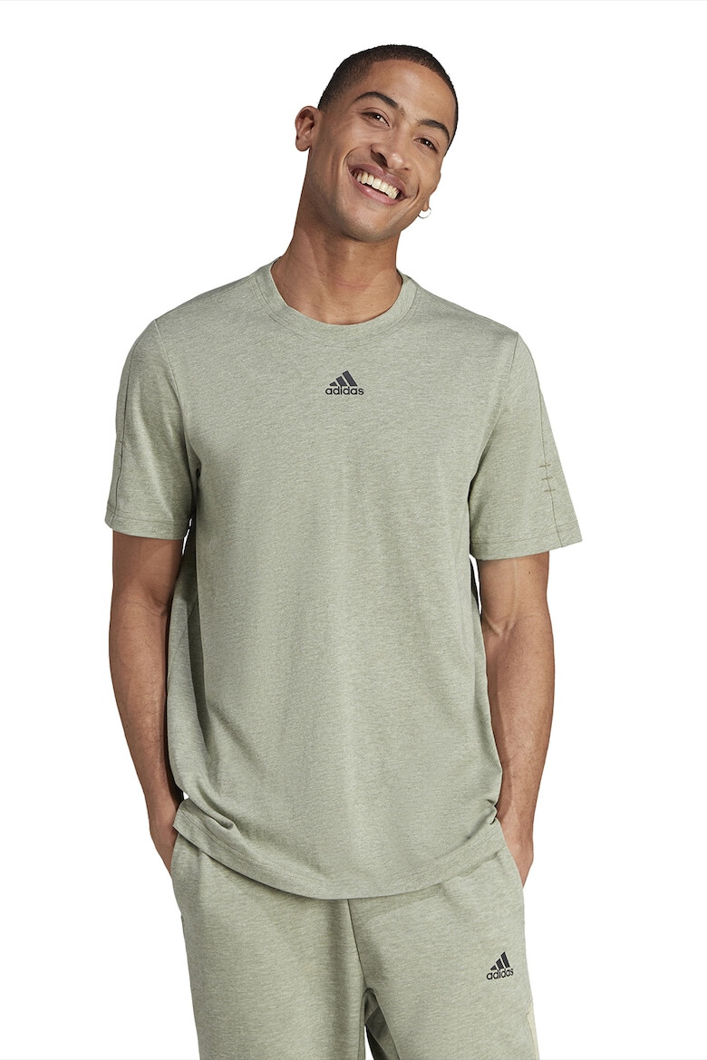 adidas Sportswear Tricou din amestec de bumbac cu decolteu la baza gatului - Pled.ro