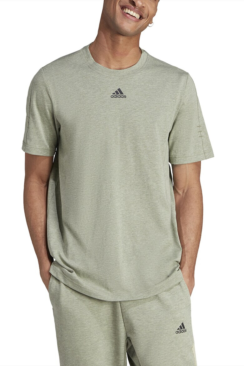 adidas Sportswear Tricou din amestec de bumbac cu decolteu la baza gatului - Pled.ro