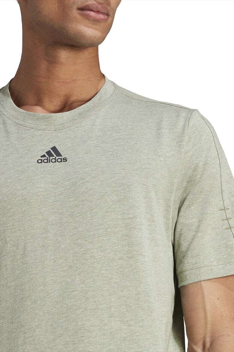 adidas Sportswear Tricou din amestec de bumbac cu decolteu la baza gatului - Pled.ro