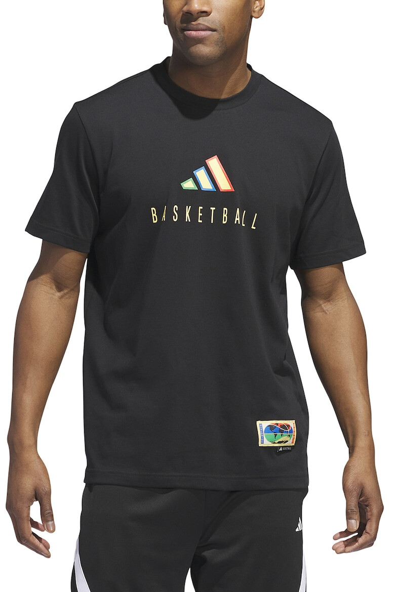 adidas Sportswear Tricou din amestec de bumbac cu imprimeu logo pentru baschet - Pled.ro