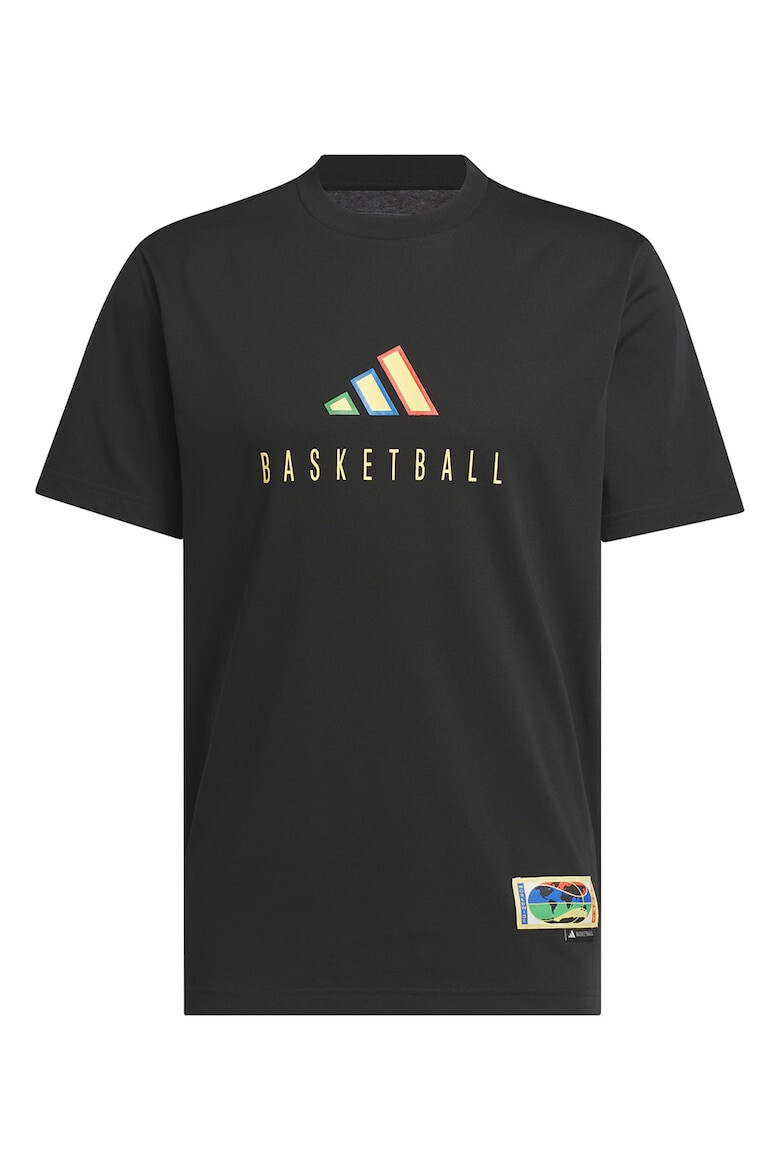 adidas Sportswear Tricou din amestec de bumbac cu imprimeu logo pentru baschet - Pled.ro