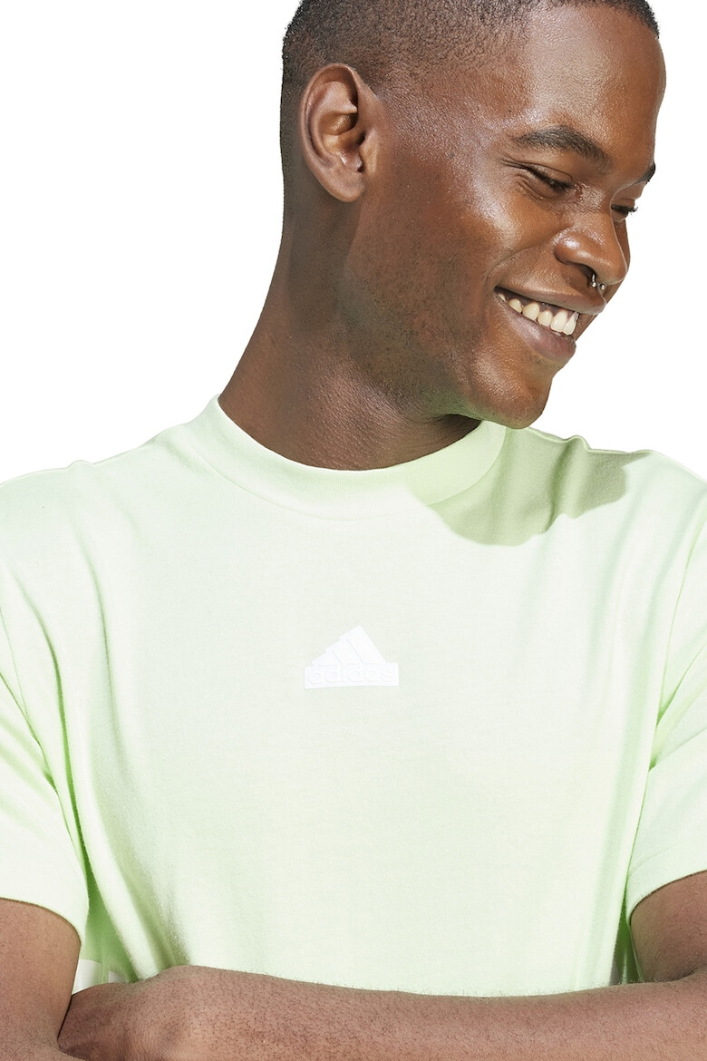 adidas Sportswear Tricou din bumbac cu decolteu la baza gatului - Pled.ro