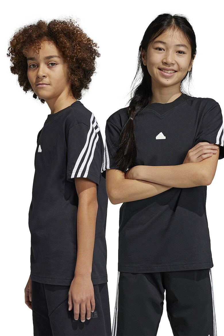 adidas Sportswear Tricou din bumbac cu decolteu la baza gatului si logo - Pled.ro